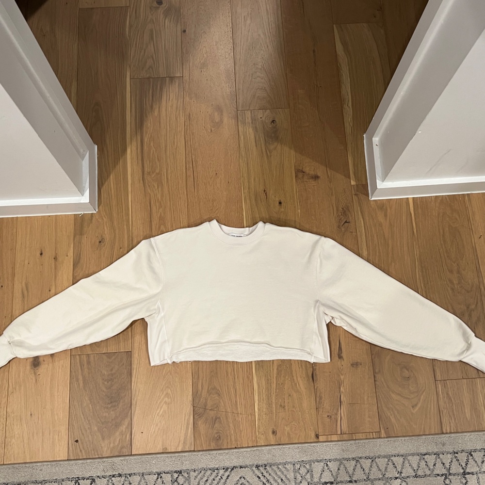 Good American Cropped & Cool Sweatshirt